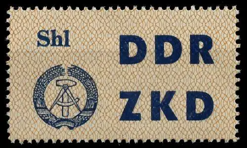 DDR DIENST LAUFKONTROLLZETTEL Nr 14 postfrisch SC949C6