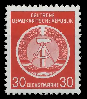 DDR DIENST HAMMER ZIRKEL Nr 11XI postfrisch 1D274E