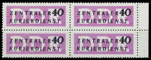 DDR DIENST VERWALTUNGSPOST-A ZKD Nr 8 postfrisch VIERER 1D28D6