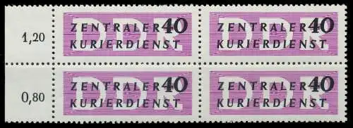 DDR DIENST VERWALTUNGSPOST-A ZKD Nr 8 postfrisch VIERER 1D28E2