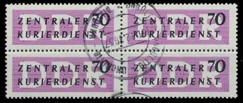 DDR DIENST VERWALTUNGSPOST-A ZKD Nr 9 gestempelt VIERERB 1D2916
