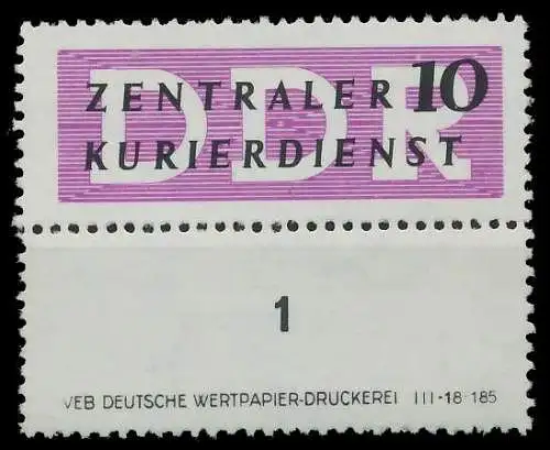 DDR DIENST VERWALTUNGSPOST-A ZKD Nr I DV L postfrisch S 1D2CFE