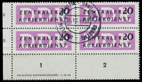 DDR DIENST VERWALTUNGSPOST-A ZKD Nr II DV L gestempelt S 1D2D6A