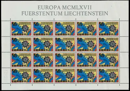 LIECHTENSTEIN BLOCK KLEINBOGEN Nr 474 postfrisch KLEINB 1D7D06