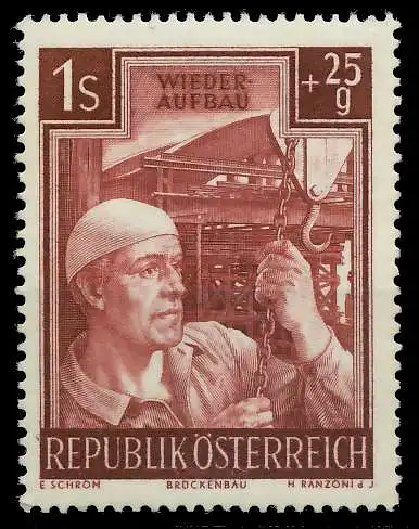 ÖSTERREICH 1951 Nr 962 postfrisch 1F17CE