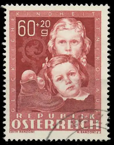 ÖSTERREICH 1949 Nr 930 gestempelt 1F195E