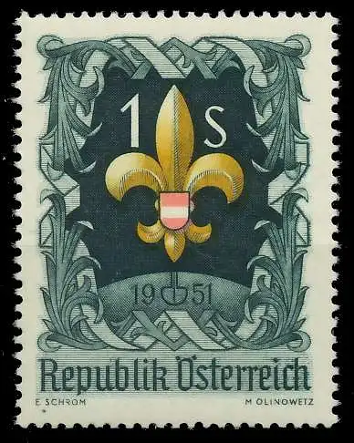 ÖSTERREICH 1951 Nr 966 postfrisch 1F54B2