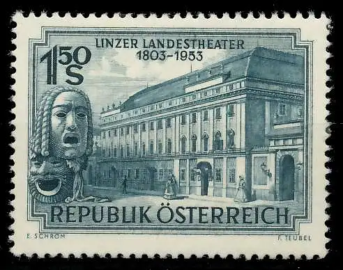 ÖSTERREICH 1953 Nr 988 postfrisch 1F552E