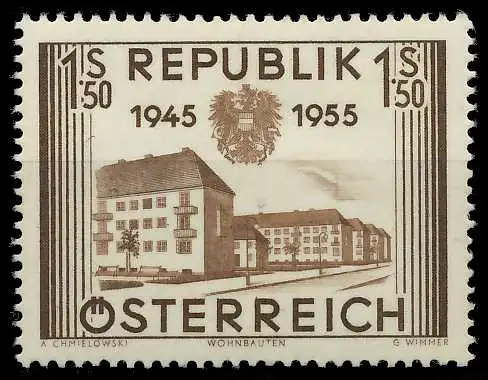 ÖSTERREICH 1955 Nr 1015 postfrisch 1F55EA
