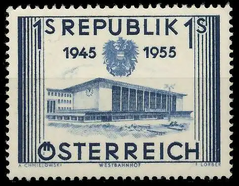 ÖSTERREICH 1955 Nr 1013 postfrisch 1F5602