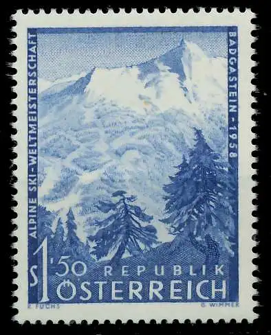 ÖSTERREICH 1958 Nr 1040 postfrisch 1F5696