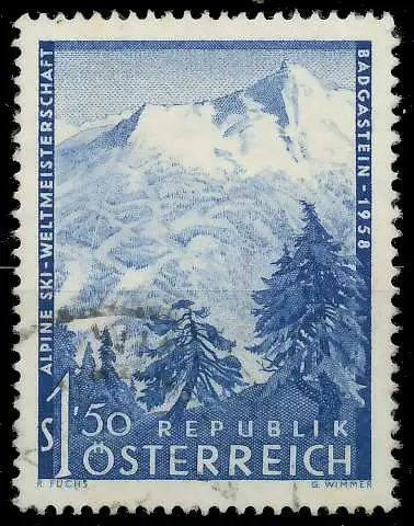 ÖSTERREICH 1958 Nr 1040 gestempelt 1F56A2