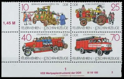 DDR ZUSAMMENDRUCK Nr 3101VB DV WPD2 postfrisch VIERERBL 1FCBAA