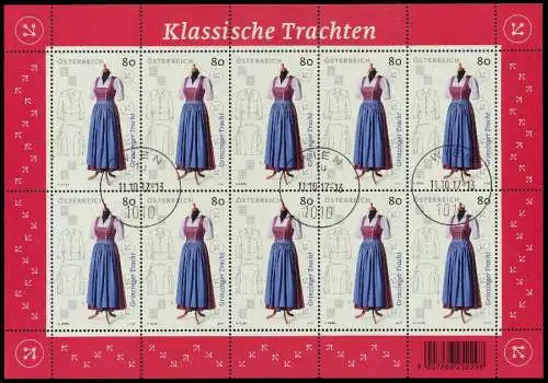 ÖSTERREICH BLOCK KLEINBOGEN Nr 3364 gestempelt KLEINBG 1FCEF6