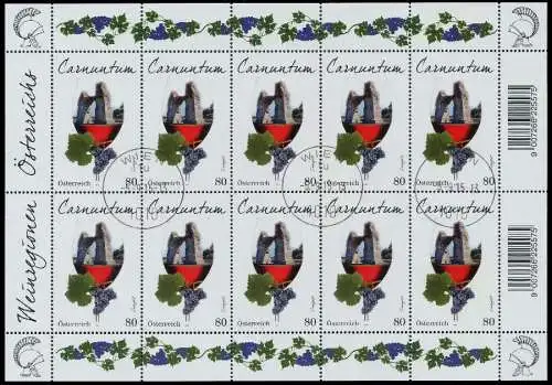 ÖSTERREICH BLOCK KLEINBOGEN Nr 3225 gestempelt KLEINBG 20B27A