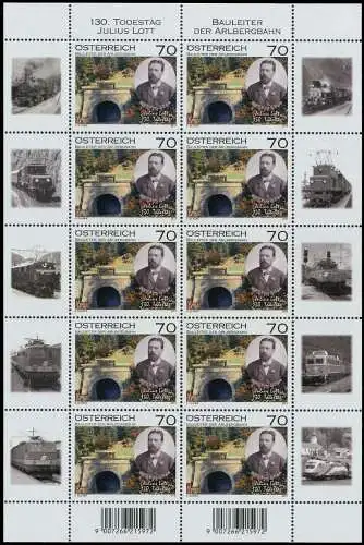 ÖSTERREICH BLOCK KLEINBOGEN Nr 3064 postfrisch KLEINBG 20E366