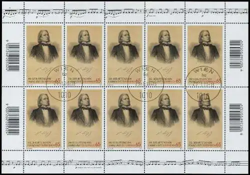 ÖSTERREICH BLOCK KLEINBOGEN Nr 2910 gestempelt KLEINBG 216EE6