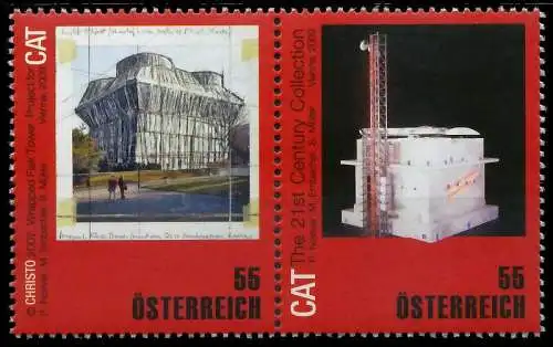 ÖSTERREICH 2009 Nr 2801+2802 postfrisch WAAGR PAAR 21A176