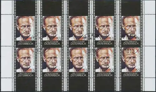 ÖSTERREICH BLOCK KLEINBOGEN Nr 2803 gestempelt KLEINBG 21A186