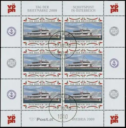 ÖSTERREICH BLOCK KLEINBOGEN Nr 2826 gestempelt KLEINBG 21A29E