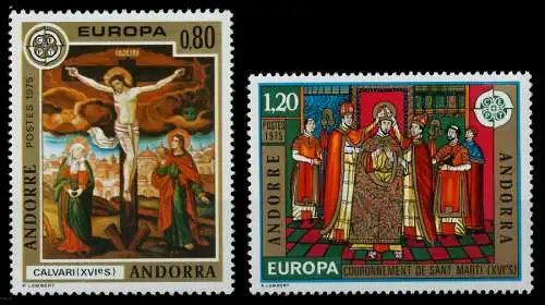 ANDORRA (FRANZ. POST) 1975 Nr 264-265 postfrisch S7D9D56