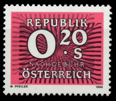 ÖSTERREICH PORTOMARKEN 1985 89 Nr 261 postfrisch 6F21DA