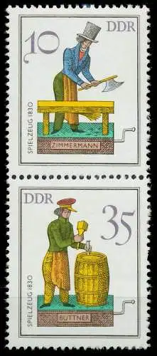 DDR ZUSAMMENDRUCK Nr SZd255 postfrisch SENKR PAAR S83916A