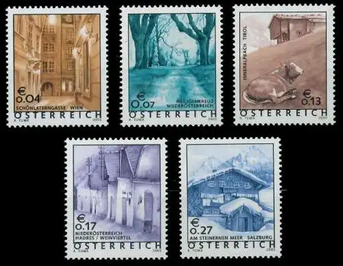 ÖSTERREICH DS FERIENLAND Nr 2420-2424 postfrisch 22EBEA