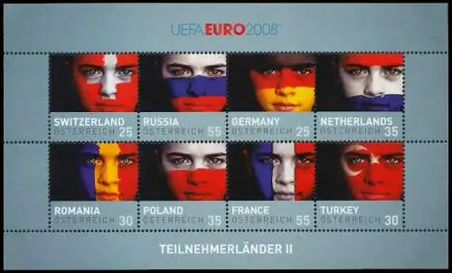 ÖSTERREICH BLOCK KLEINBOGEN Nr 2743-2750 postfrisch KLE SD1179E