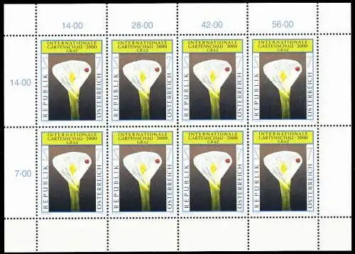 ÖSTERREICH BLOCK KLEINBOGEN 2000-2009 Nr 2305 ungebraucht SD14CD6