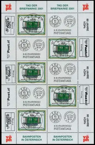 ÖSTERREICH BLOCK KLEINBOGEN Nr 2345 zentrisch gestempelt KLE 237026