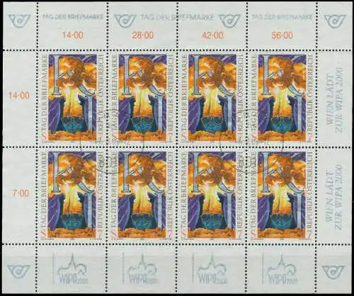 ÖSTERREICH BLOCK KLEINBOGEN Nr 2289 zentrisch gestempelt KLE 239F06