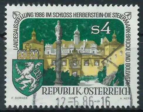 ÖSTERREICH 1986 Nr 1847 gestempelt 23F302