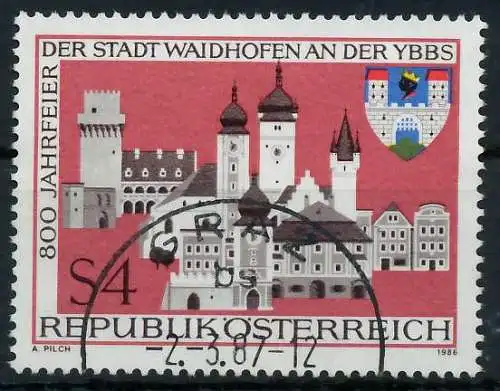 ÖSTERREICH 1986 Nr 1852 gestempelt 23F32A