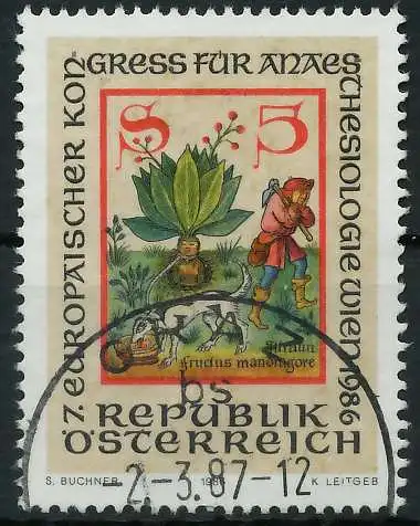 ÖSTERREICH 1986 Nr 1858 gestempelt 23F376