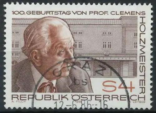 ÖSTERREICH 1986 Nr 1843 gestempelt 23F37E