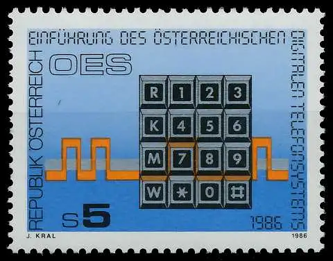 ÖSTERREICH 1986 Nr 1838 postfrisch 23F41E