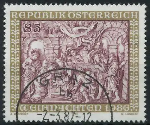 ÖSTERREICH 1986 Nr 1870 gestempelt 23F42A