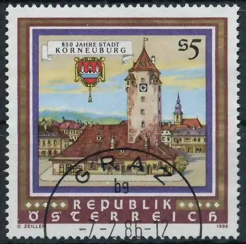 ÖSTERREICH 1986 Nr 1840 gestempelt 23F436