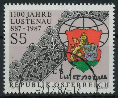 ÖSTERREICH 1987 Nr 1885 gestempelt 23F476