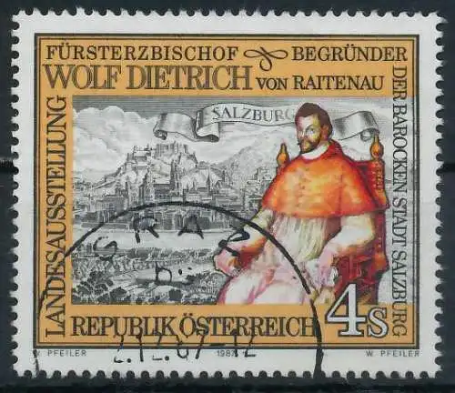 ÖSTERREICH 1987 Nr 1884 gestempelt 23F4A2