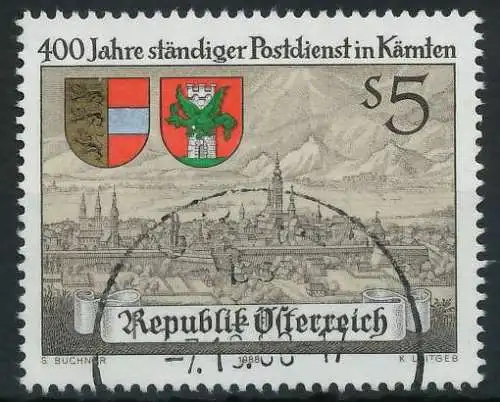 ÖSTERREICH 1988 Nr 1930 gestempelt 23F602