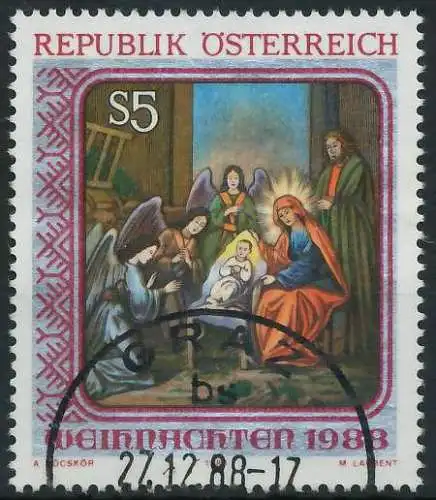 ÖSTERREICH 1988 Nr 1943 gestempelt 23F65A