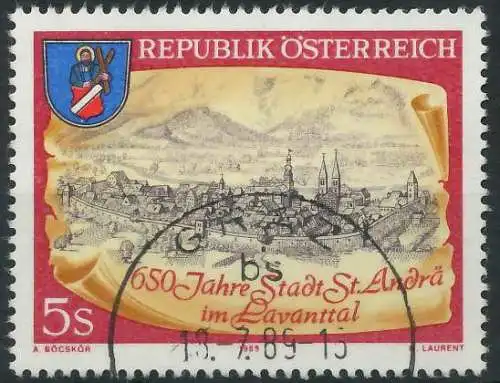 ÖSTERREICH 1989 Nr 1960 gestempelt 23F706