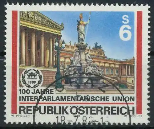 ÖSTERREICH 1989 Nr 1964 gestempelt 23F72A