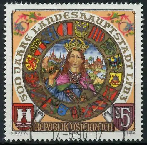 ÖSTERREICH 1990 Nr 1983 gestempelt 23F7BA