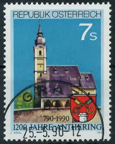 ÖSTERREICH 1990 Nr 1986 gestempelt 23F7BE