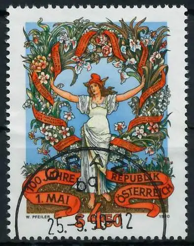 ÖSTERREICH 1990 Nr 1987 gestempelt 23F7D2