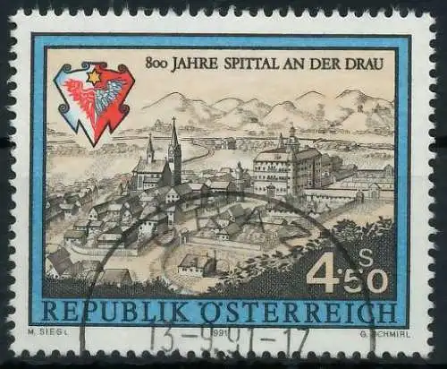 ÖSTERREICH 1991 Nr 2024 gestempelt 245FF2