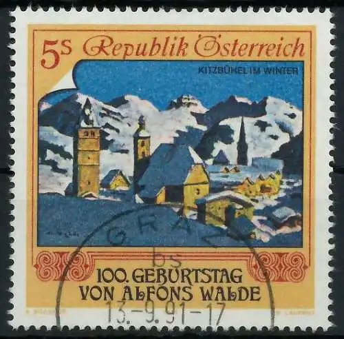 ÖSTERREICH 1991 Nr 2018 gestempelt 24601A